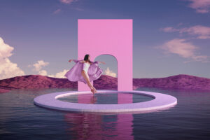 full shot woman dancing digital lavender landscape 1 300x200 - Key Visual Nedir ?